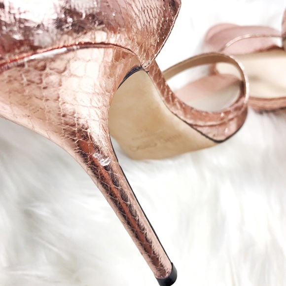 Jimmy Choo Lee Ballet Metallic Sandals Heels - Picture 3 of 8